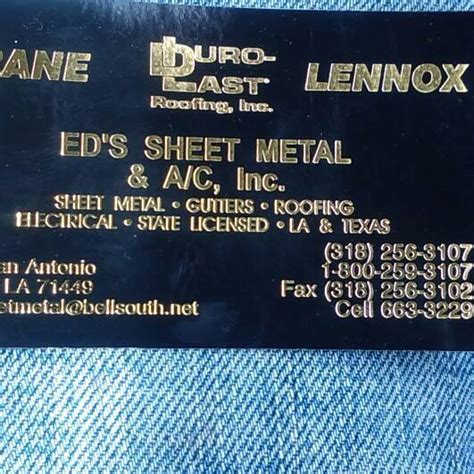 eds sheet metal|Ed's Sheet Metal & A/C, Inc. .